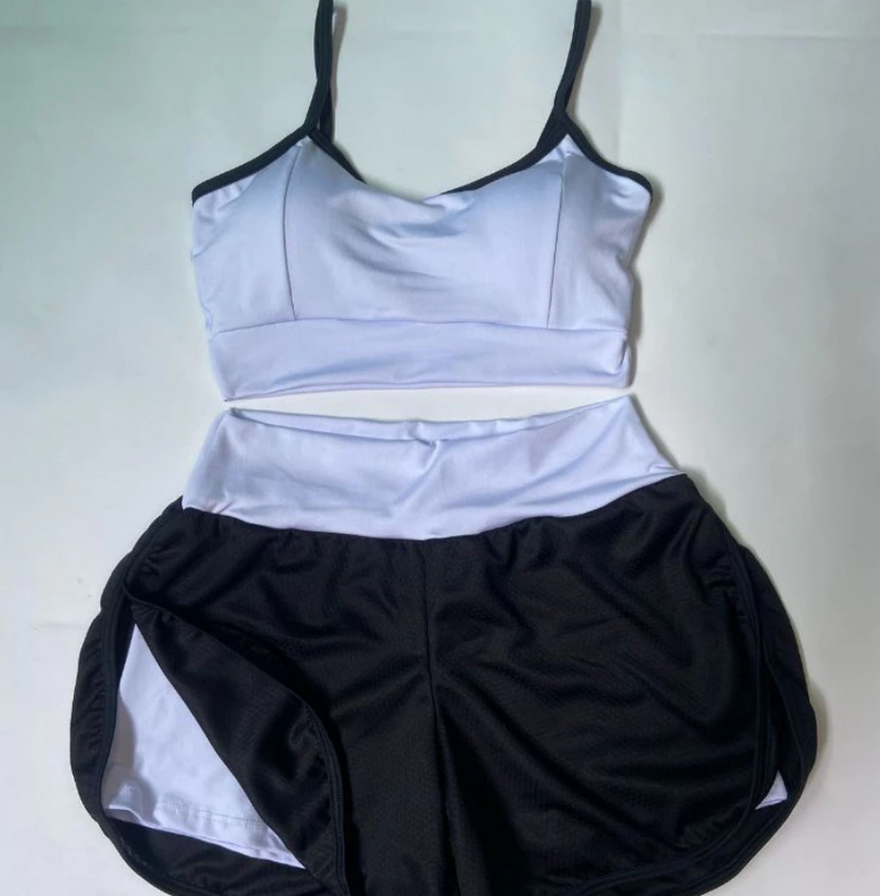 Conjunto Top + Short Duplo Suplex DryFit Fitness - Treino Academia