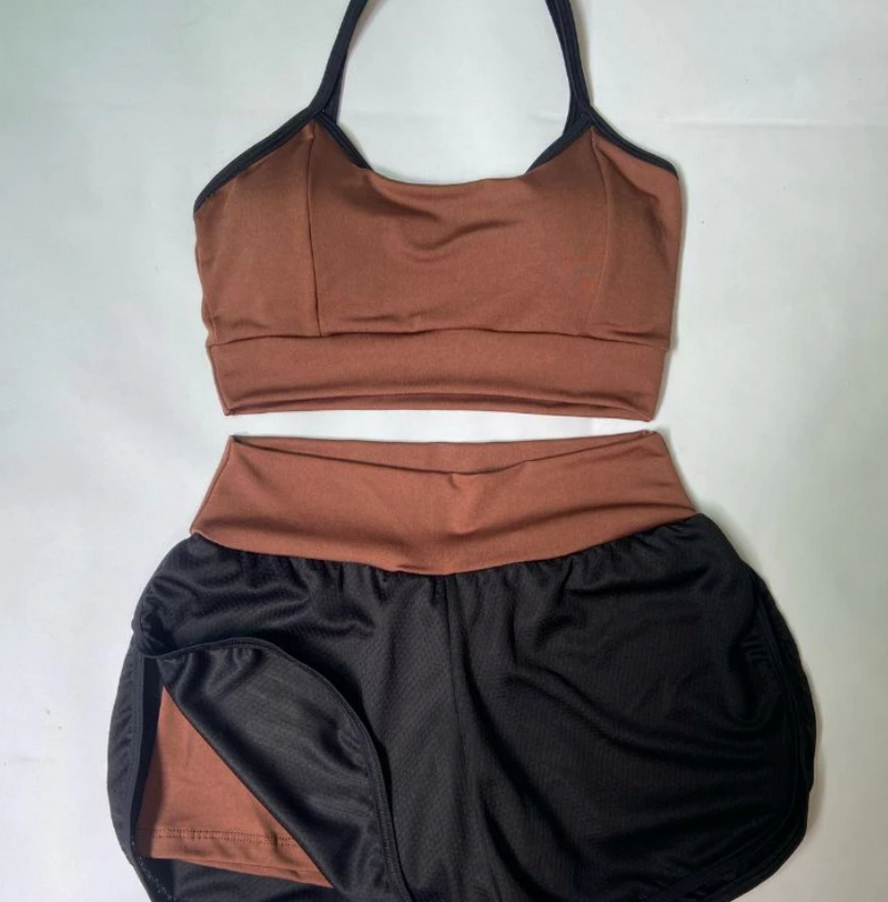 Conjunto Top + Short Duplo Suplex DryFit Fitness - Treino Academia