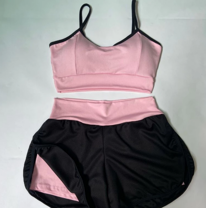 Conjunto Top + Short Duplo Suplex DryFit Fitness - Treino Academia