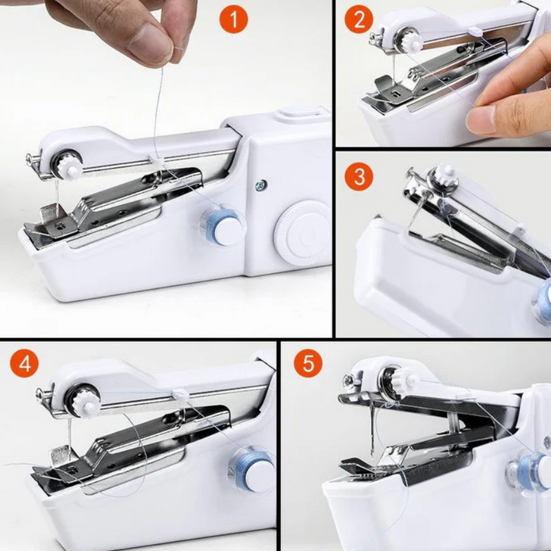 Mini Máquina de Costura Manual a Pilha