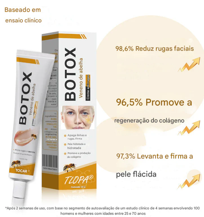 Creme removedor de rugas Botox Bee Venom - 🐝 Promoção relâmpago: só hoje!