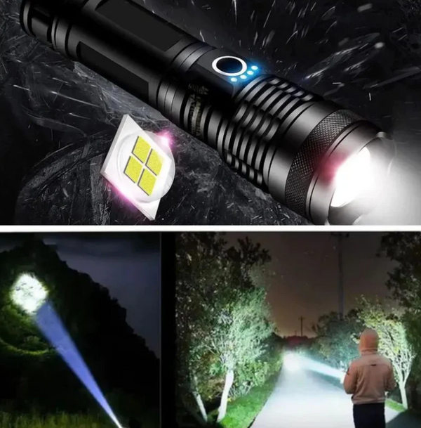 Lanterna Recarregável  | Iluminação Potente para Atividades Externas