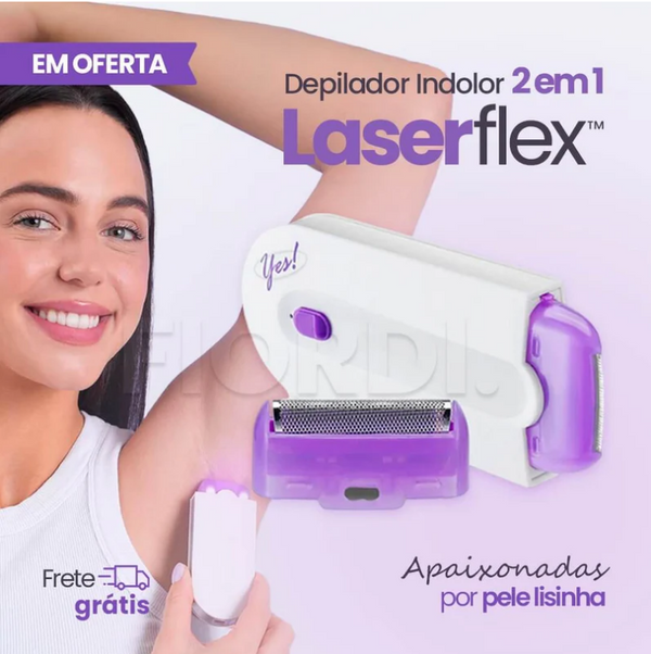 Depilador Indolor 2 em 1 - LaserFlex™