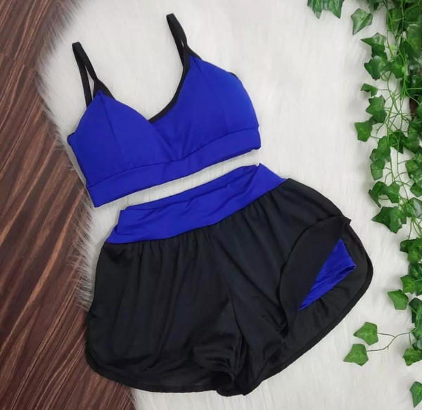 Conjunto Top + Short Duplo Suplex DryFit Fitness - Treino Academia