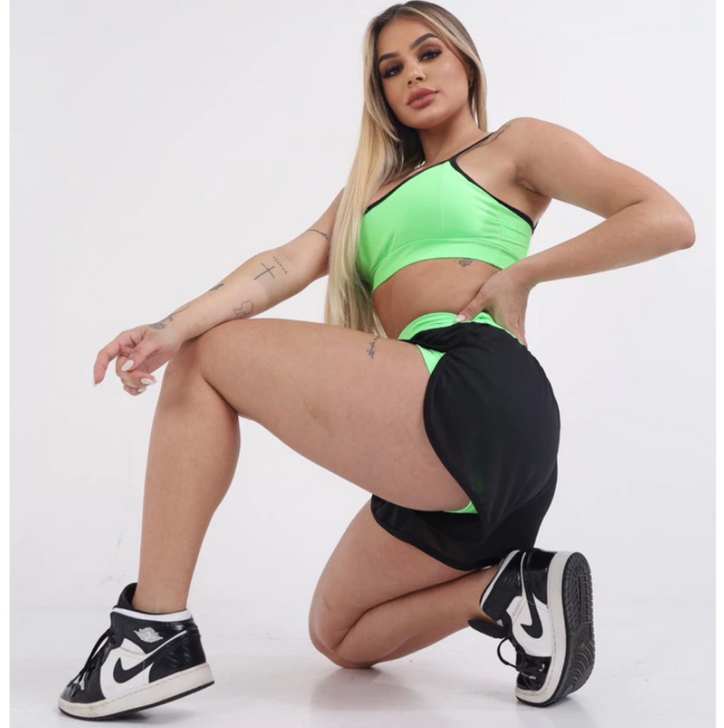 Conjunto Top + Short Duplo Suplex DryFit Fitness - Treino Academia
