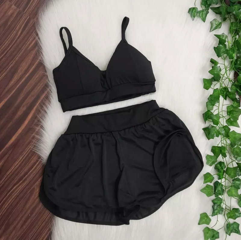 Conjunto Top + Short Duplo Suplex DryFit Fitness - Treino Academia
